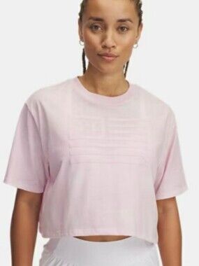Under Armour Freedom Flag Cropped Shirt
